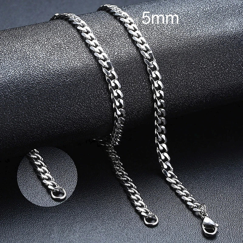 Cuban & Rope Chain Necklace