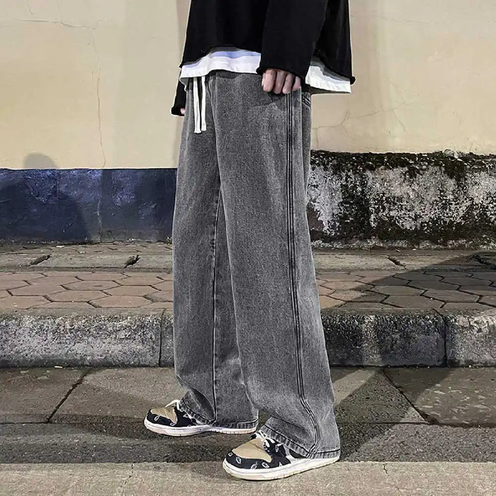 Y2K Wide-Leg Denim Jeans