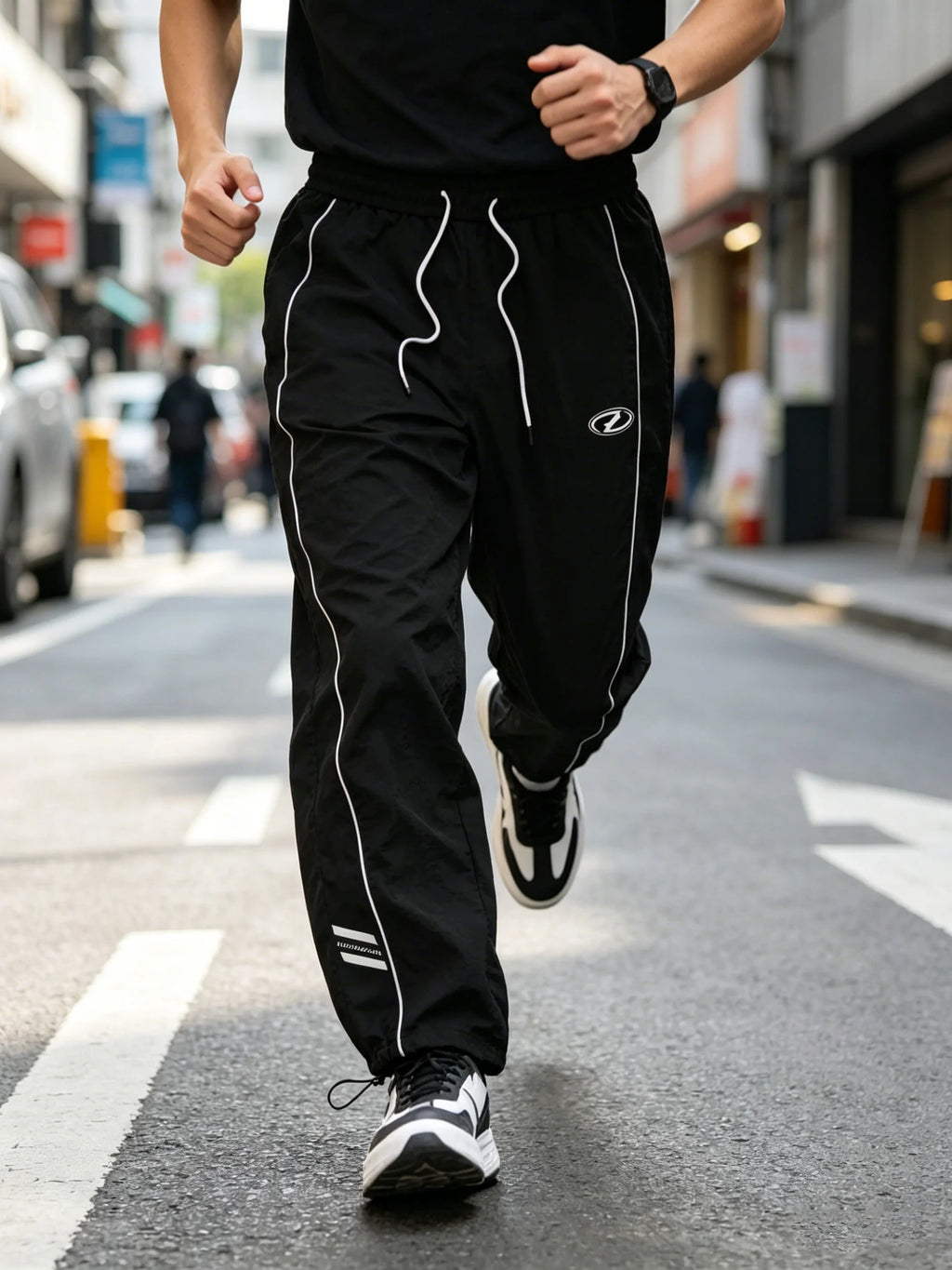 Men's Lightweight Quick-Dry Striped Joggers