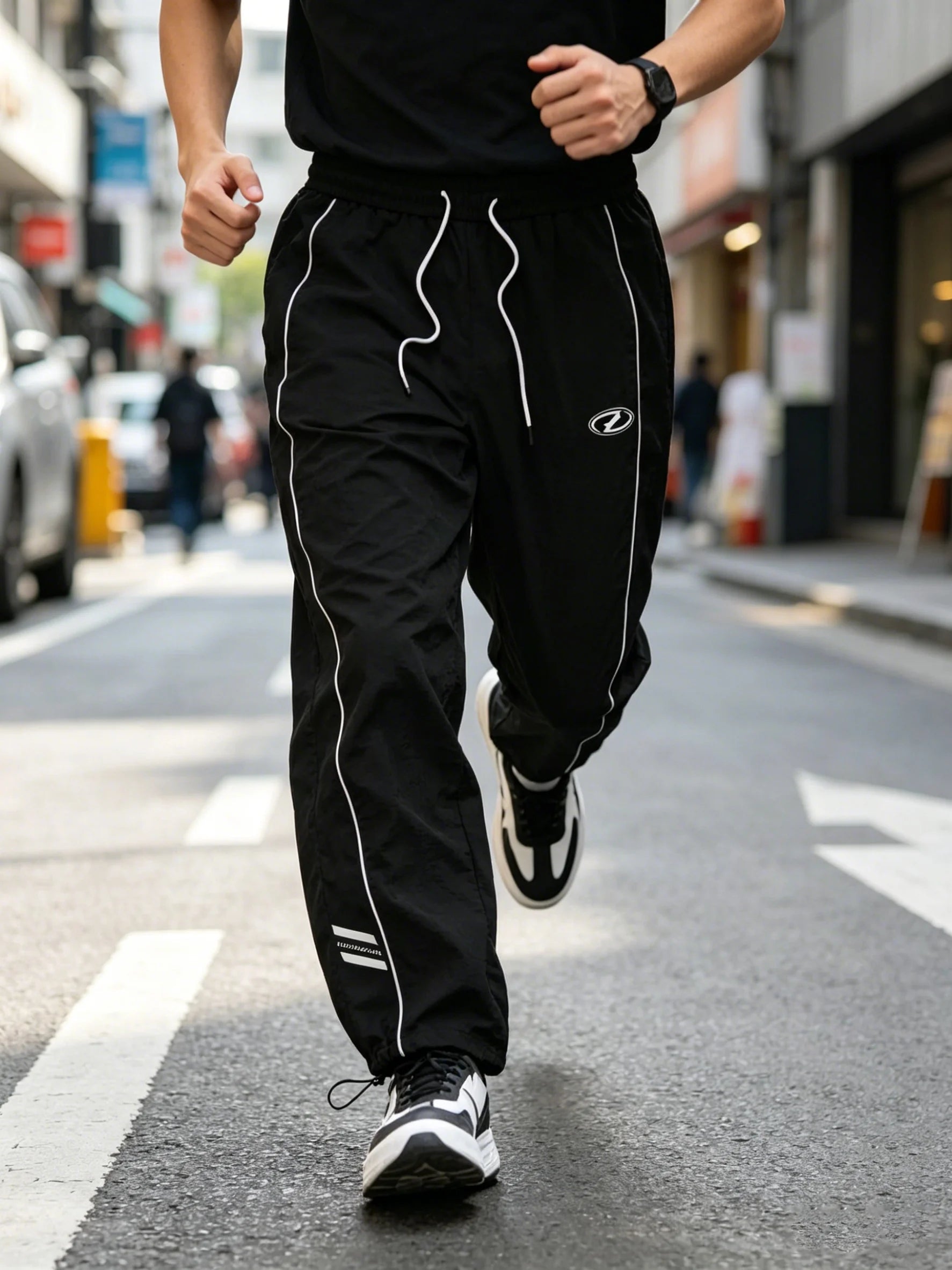 Men's Lightweight Quick-Dry Striped Joggers