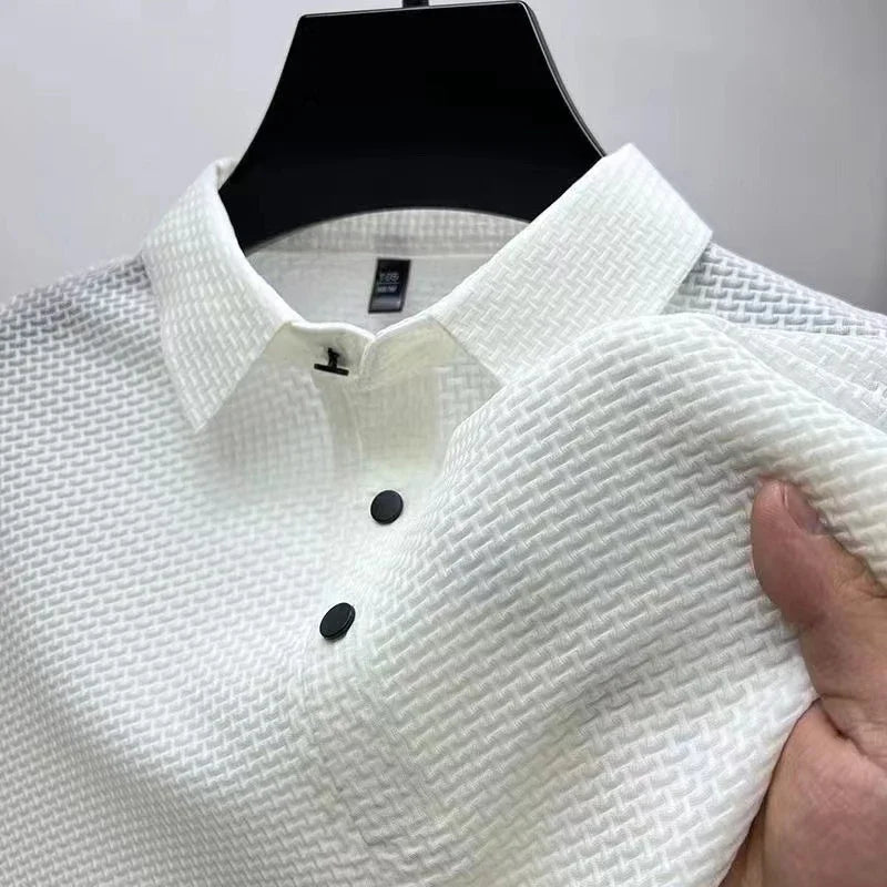 Men's Breathable Short Sleeve Polo Shirt