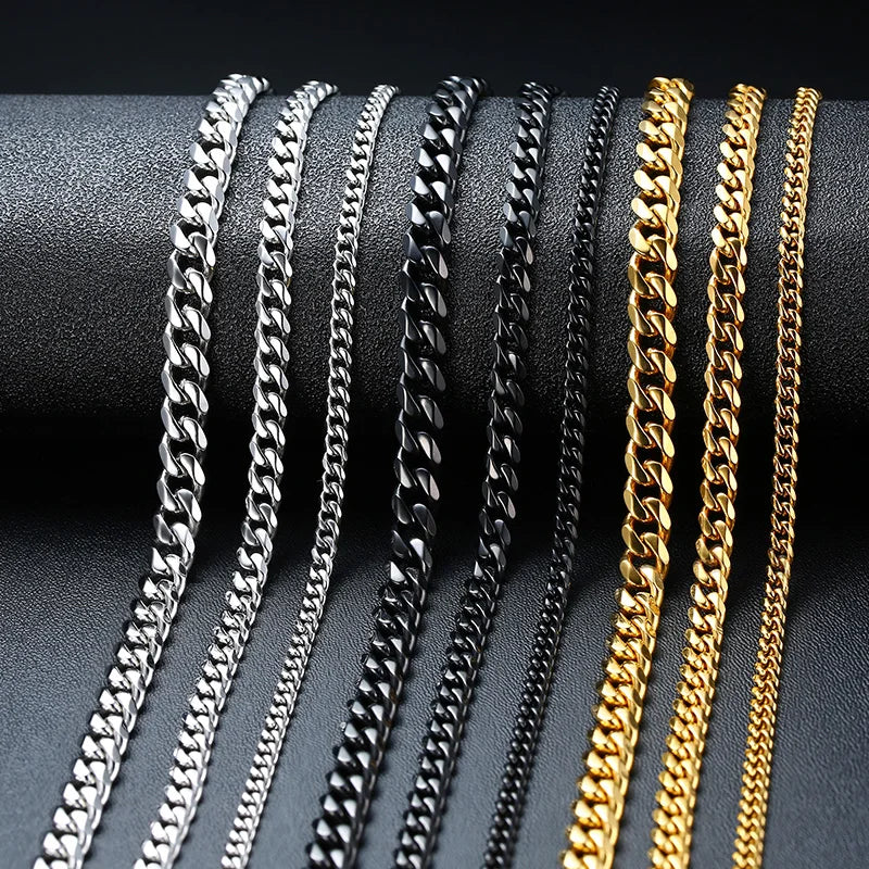 Cuban & Rope Chain Necklace