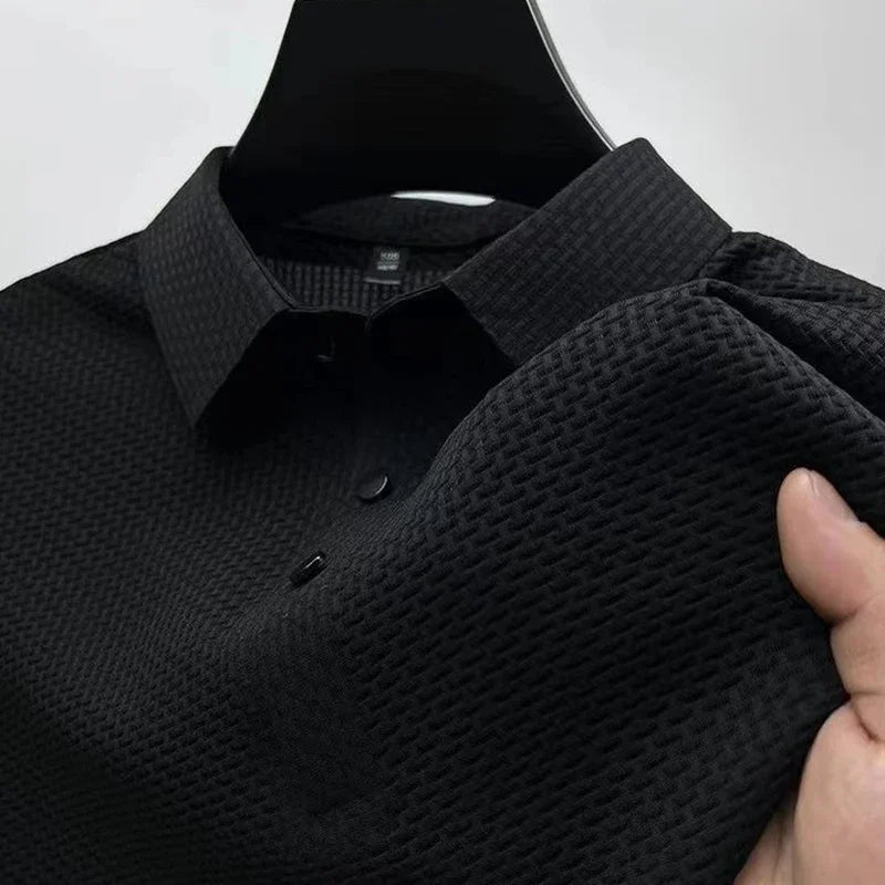 Men's Breathable Short Sleeve Polo Shirt