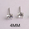 925 Sterling Silver Lab Diamond Stud Earrings