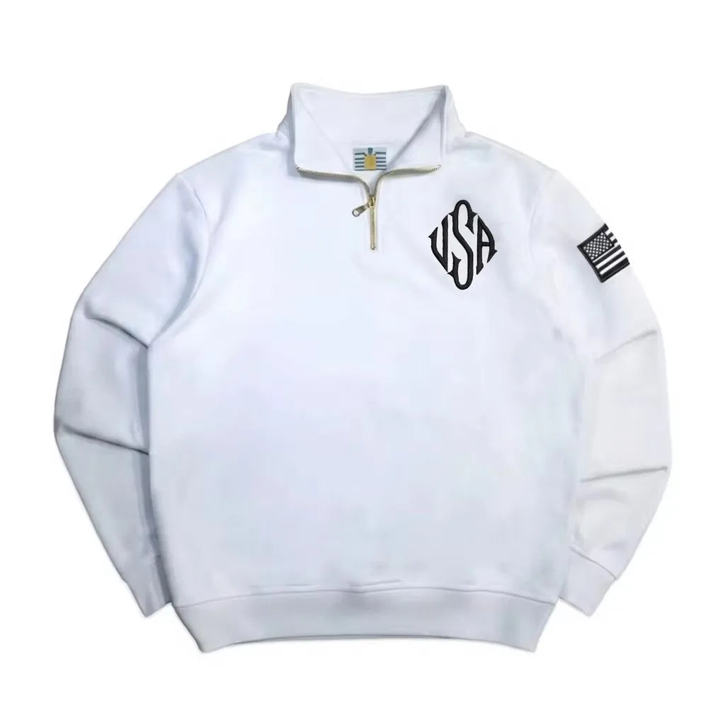 Y2K Retro Quarter-Zip Hoodie