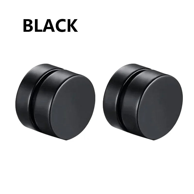Magnetic Clip-On Zircon Stud Earrings