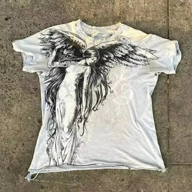 Y2K Gothic Oversized T-Shirt