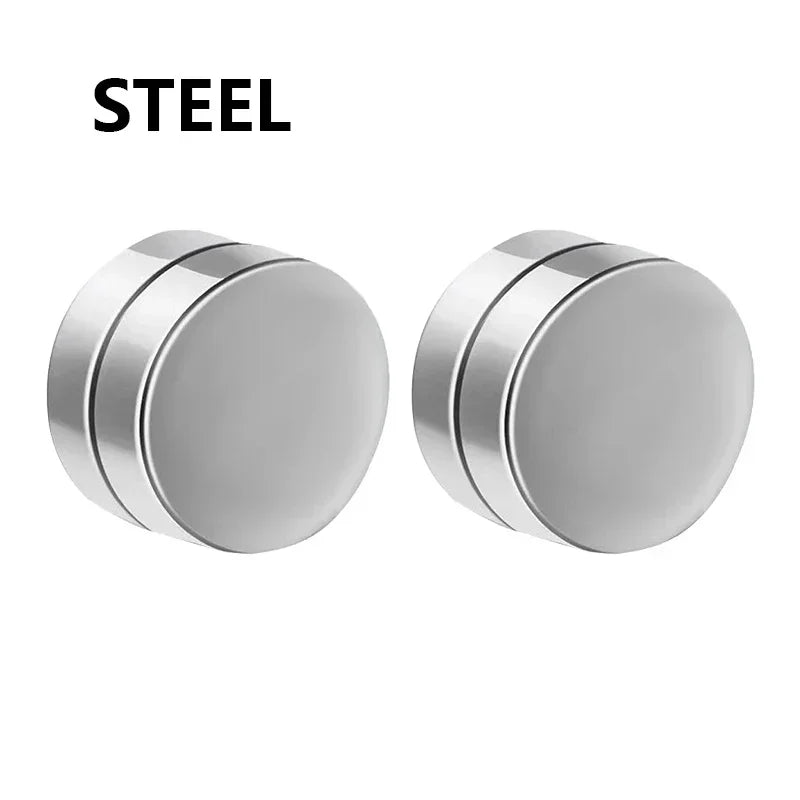 Magnetic Clip-On Zircon Stud Earrings