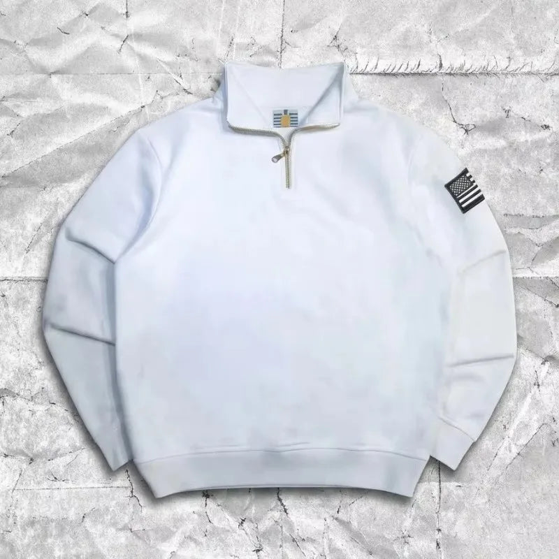 Y2K Retro Quarter-Zip Hoodie
