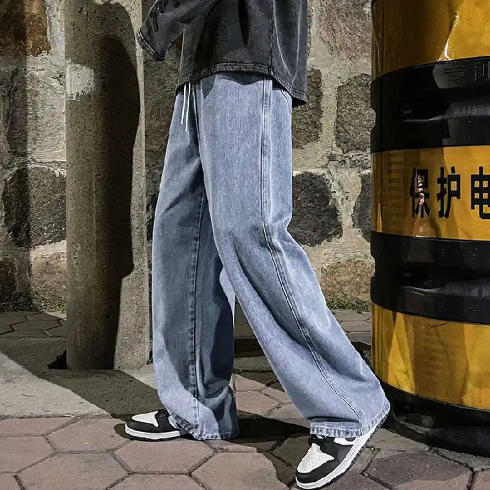 Y2K Wide-Leg Denim Jeans