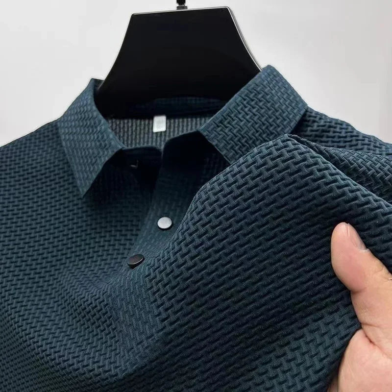 Men's Breathable Short Sleeve Polo Shirt