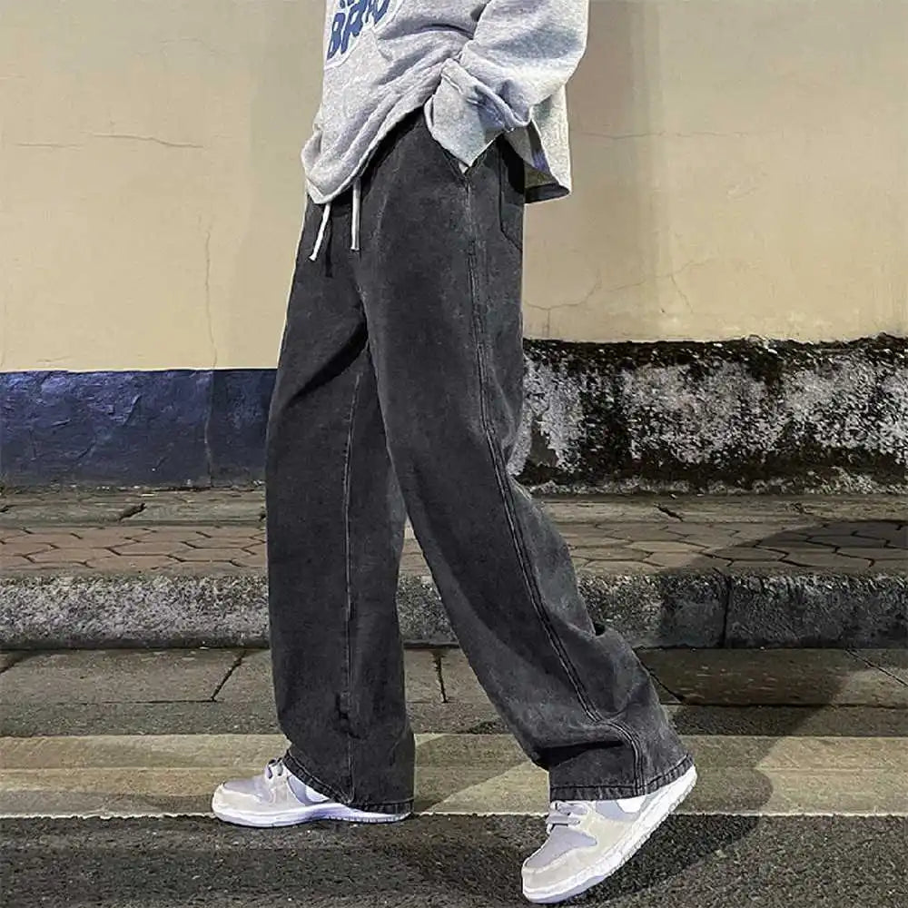 Y2K Wide-Leg Denim Jeans