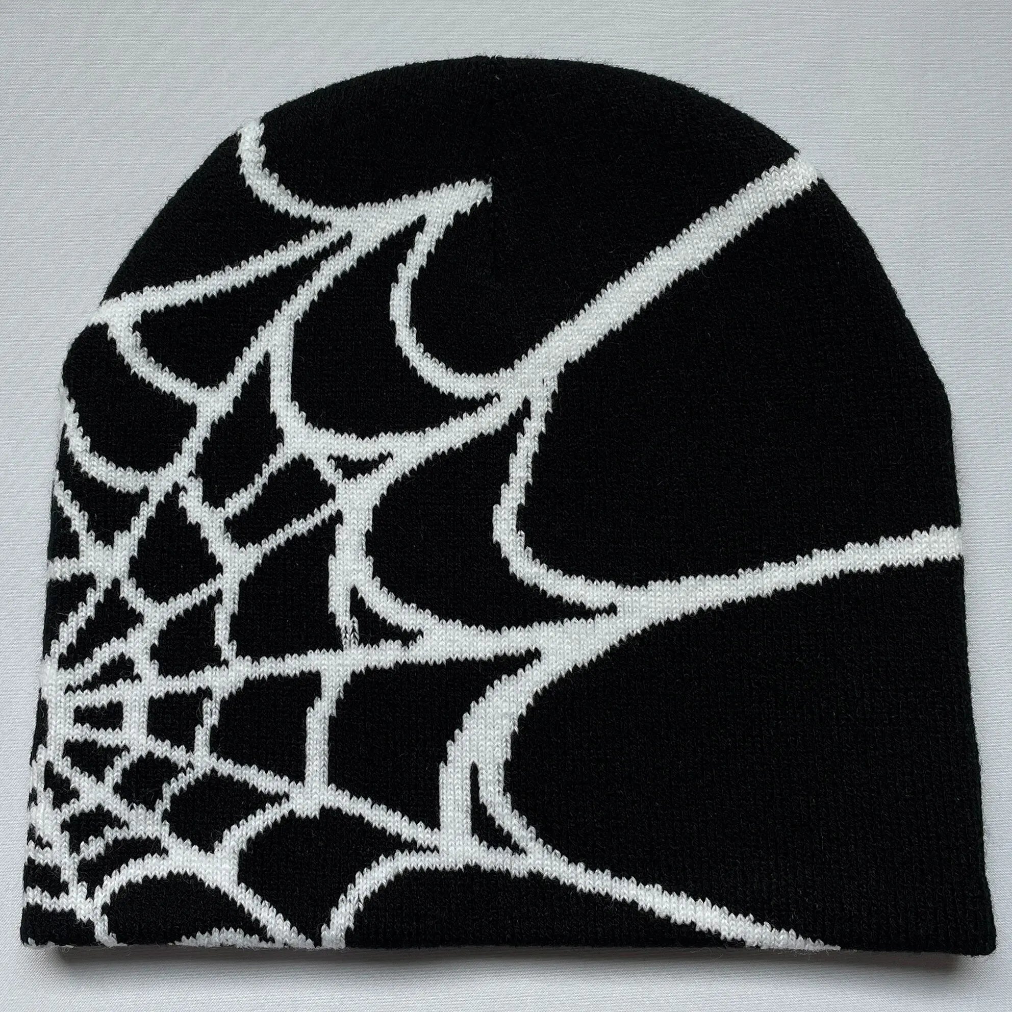 Y2K Spider Web Knit Hat