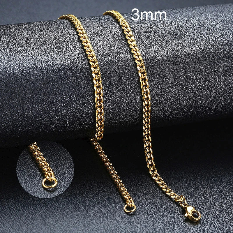 Cuban & Rope Chain Necklace