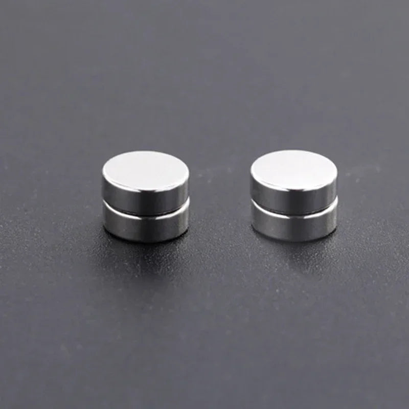 Magnetic Clip-On Zircon Stud Earrings