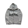 Retro American Letter Zip-Up Hoodie