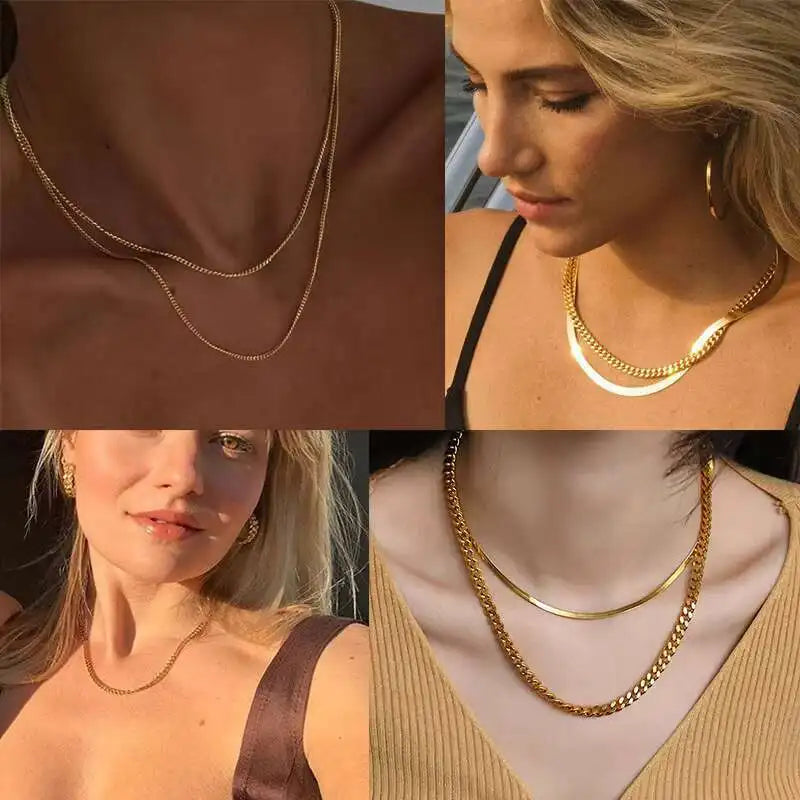 Cuban & Rope Chain Necklace