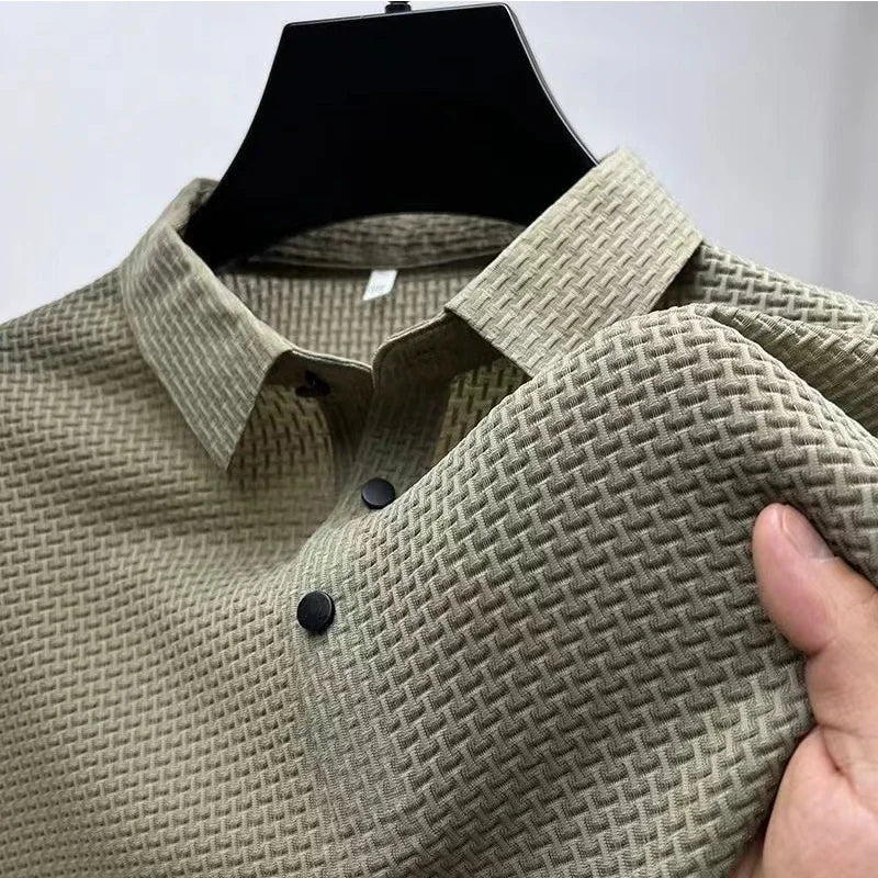 Men's Breathable Short Sleeve Polo Shirt