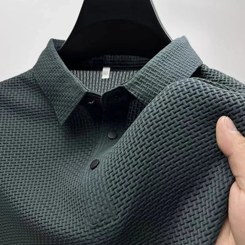 Men's Breathable Short Sleeve Polo Shirt