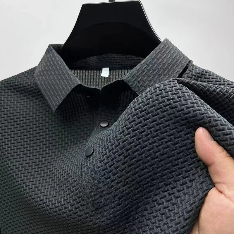 Men's Breathable Short Sleeve Polo Shirt